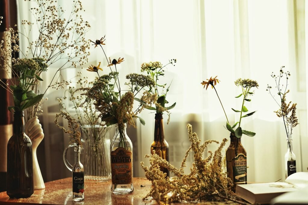 DIY Crafts for Home Decor Using Everyday Items - Wine Bottle Vases